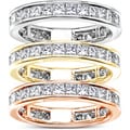 14k Gold 2ct TDW Princess Diamond Eternity Ring (G-H, SI1-SI2)