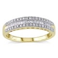 Miadora 14k Yellow Gold 1/4ct TDW Diamond Anniversary Ring (G-H, I1-I2)