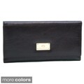Anais Gvani Women's Classic Genuine Leather Tri-Fold Wallet