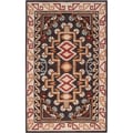 Hand-tufted Southwestern Aztec Walcrow Wool Rug