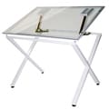 Martin X-Factor Drawing and Hobby Glass Top Table