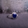 Miadora 14k Gold Sapphire and 2/5ct TDW Diamond Ring (G-H, I1-I2)