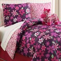 Zebra Reversible 4-piece Comforter Set