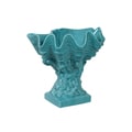 Urban Trends Collection Blue Ceramic Seashell