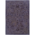 Indoor Purple/ Beige Area Rug