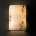 2-light Small Cylinder Faux Alabaster Wall Sconce