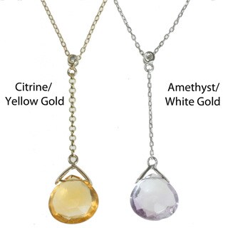 Michael Valitutti 14k Gold Gemstone and Diamond Necklace