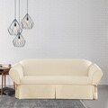 Sure Fit Contrast Cord Duck Natural Sofa Slipcover