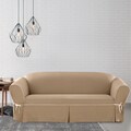 Sure Fit Contrast Cord Cocoa Sofa Slipcover