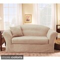 Sure Fit Suede Supreme Taupe Sofa Slipcover