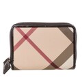 Burberry Nova Burleigh Check Medium Zip Wallet