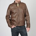 Grind by CoffeeShop Men's Brown PU Jacket