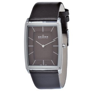 Skagen Men's Stainless Steel Rectangular Watch