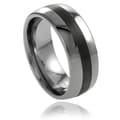 Daxx Men's Tungsten Polished Brushed Center Band (8 mm)