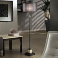 Lacey Black Chrome Floor Lamp