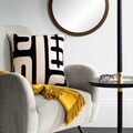 Maize 22-inch Ivory/ Black Decorative Pillows (Set of 2)