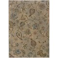 Indoor Blue and Beige Area Rug