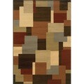 Indoor Brown and Beige Area Rug