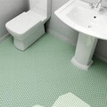 SomerTile 10.25x11.75-in Victorian Hex Light Green Porcelain Mosaic Tile (Pack of 10)