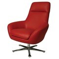 Ellejoyce Red Leather Club Chair