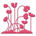 Spellbinders Die D-Lites-Poppy Patch
