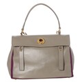 Yves Saint Laurent 'Muse Two' Leather and Canvas Satchel Bag