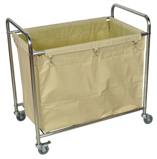 Luxor Heavy-Duty Rolling Industrial Laundry Storage Cart