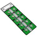 AG3 Alkaline Coin Cell Button Battery (Pack of 10)