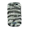 Motorola Clutch i475 Silver Zebra Rhinestone Case