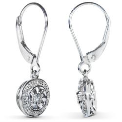 14k White Gold 1/4ct TDW Diamond Earrings