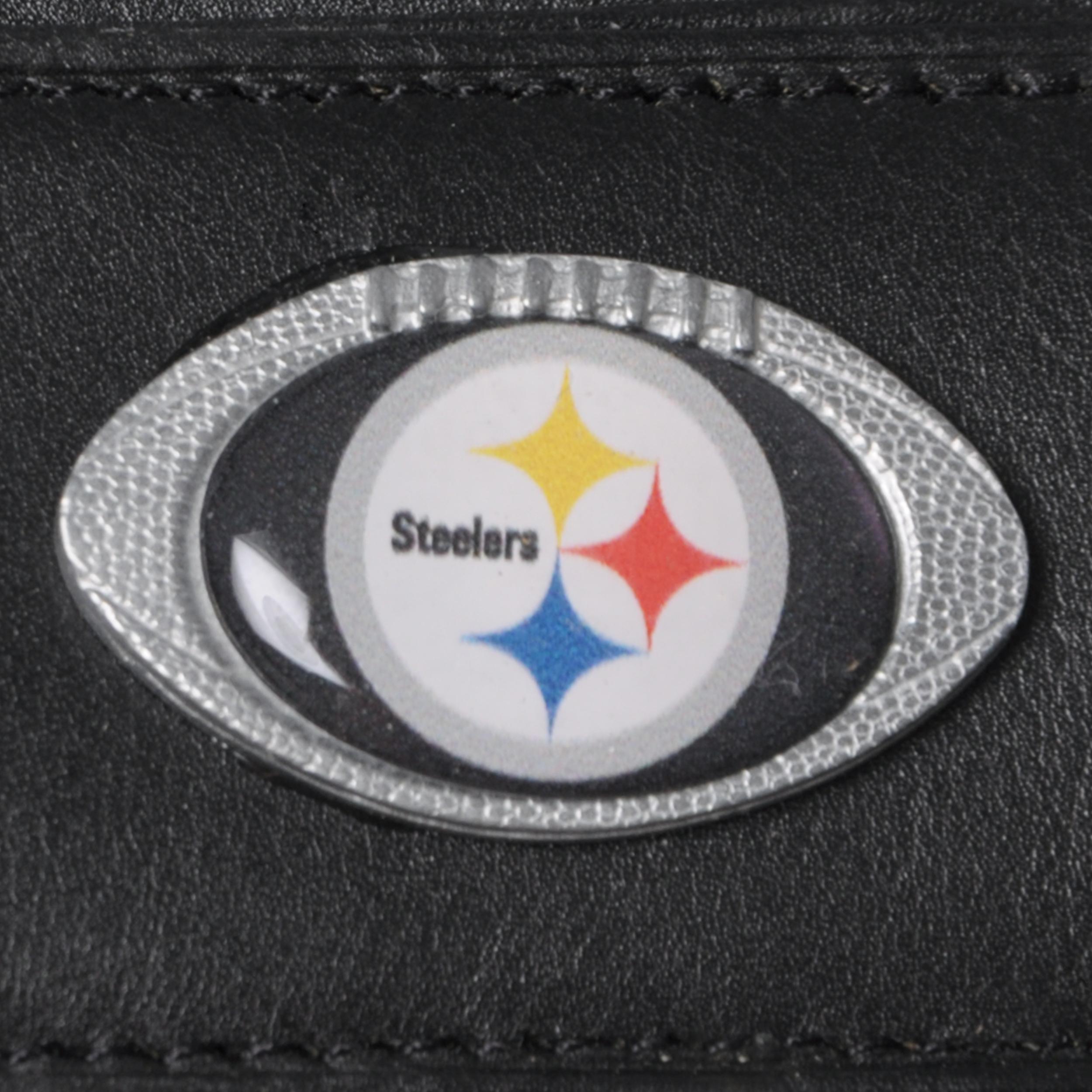 Pittsburgh Steelers Men's NFL Genuine Leather Money Clip