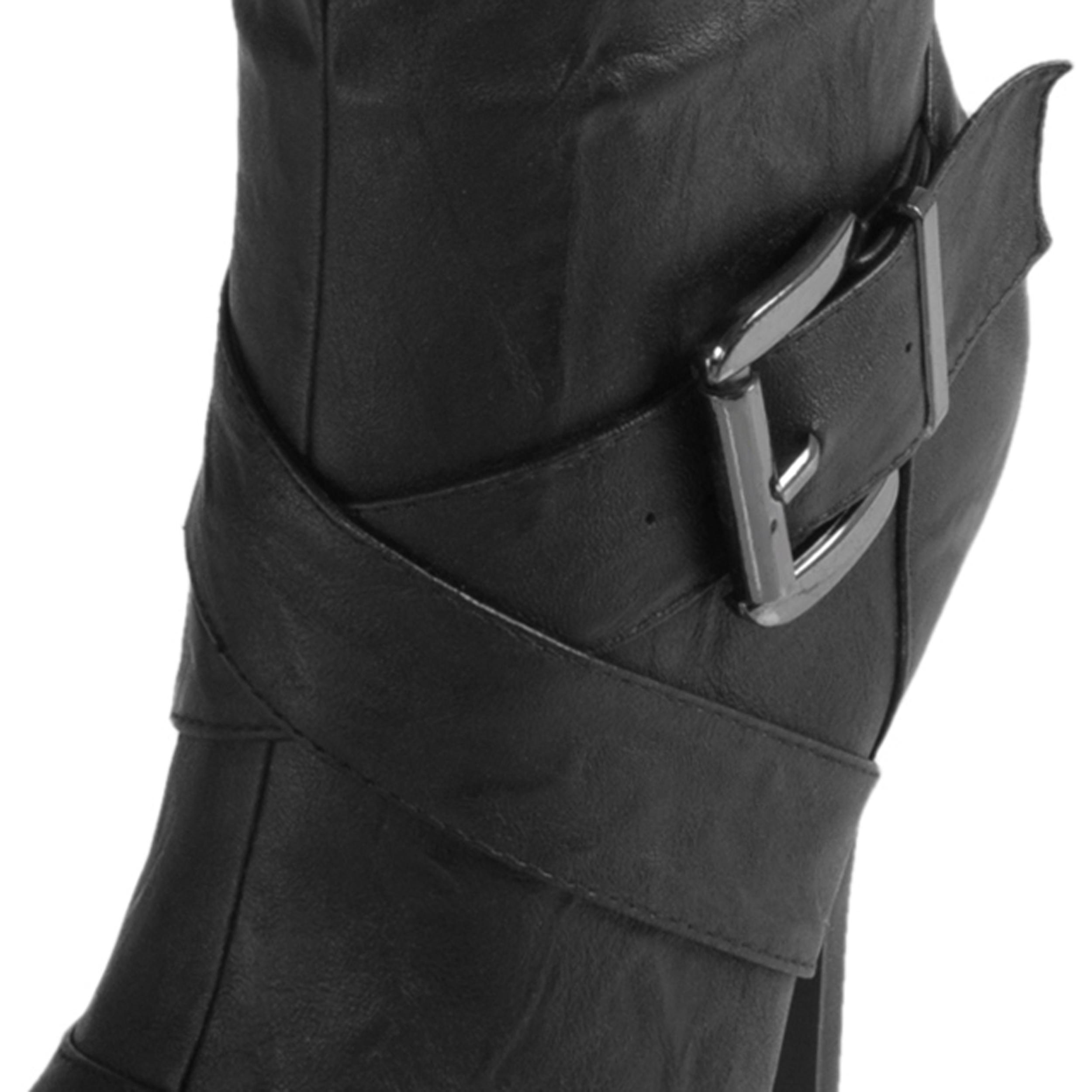 Journee Collection Women's 'Katherine-2' Strappy Heeled Boots
