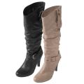 Journee Collection Women's 'Orem-03' Buckle Detail High Heel Boots