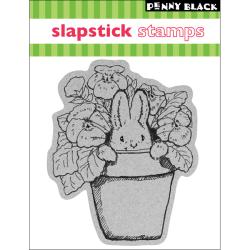 Penny Black 4x5.25-in Pansy Bunny Cling Stamp