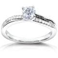 14k White Gold 1/2ct TDW Diamond Engagement Ring (H-I, I1-I2)