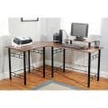 L-shaped Espresso Computer Desk