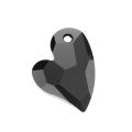 Beadaholique Jet 27mm Crystal Devoted 2 U Heart Pendant
