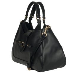 Salvatore Ferragamo Black Leather Satchel