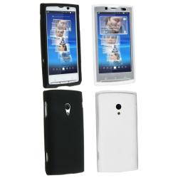 2-piece Black Case for Sony Ericsson Xperia X10/ Rachael