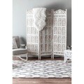 Handmade Rug Collective Modern Trellis Wool Rug (5' x 8')