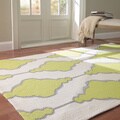 Handmade Rug Collective Swirls Trellis Wool Rug (5' x 8')