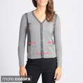 Yal New York Women's Colorblock Cardigan Sweater