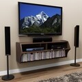 Espresso Wall Mounted A/V Console Console