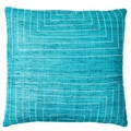 Jiti Pillows 'Streams' Aqua 20-inch Pillow