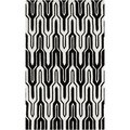 Hand-tufted Asse Caviar Geometric Rug (5' x 8')
