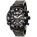 Swiss Precimax Men's Black Steel Sentinel Deep Dive Pro Watch