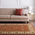 Hand-tufted Sanremo Raw Sienna Wool Rug (10' x 14')