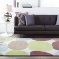 Hand-tufted Sidi Winter White Geometric Rug (9' x 13')
