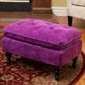 Christopher Knight Home Jeremy Purple Tufted Ottoman