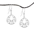 Jewelry by Dawn Sterling Silver Fancy Filigree Teardrop Earrings